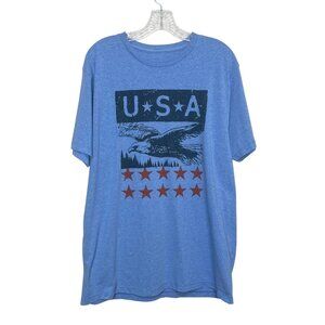 Sonoma Tshirt Mens Large Blue USA Eagle Graphic Patriotic Design